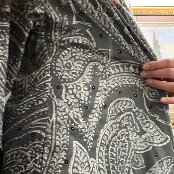 Soma Gray & White Pattern Robe - Picture 6 of 6